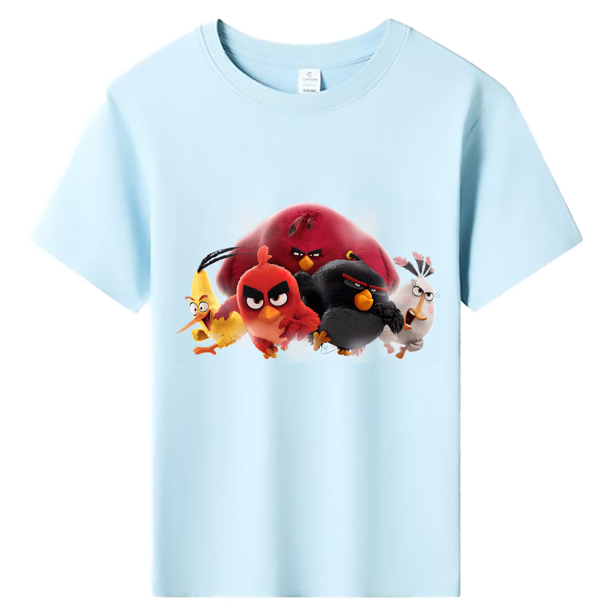 （画像用） Angry Birds アングリーバード 綿100％キッズTシャツ（フロントプリント）